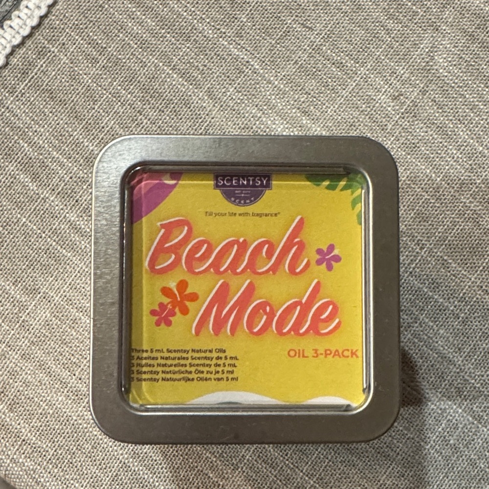 Scentsy Beach Mode Oil 3-Pack - Yellow and Pink